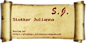Stokker Julianna névjegykártya